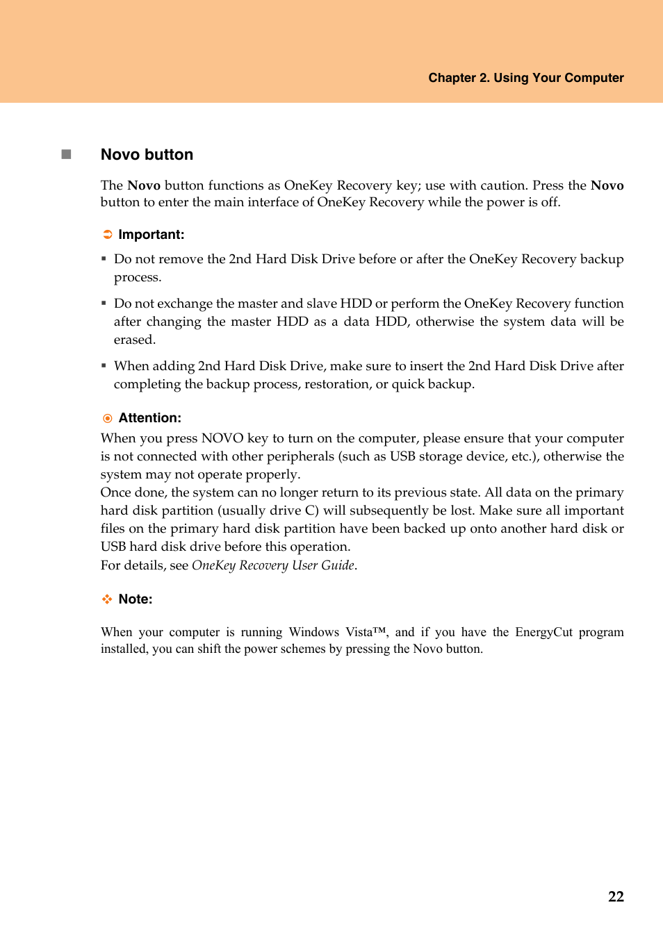 Lenovo IdeaPad Y710 User Manual | Page 27 / 102