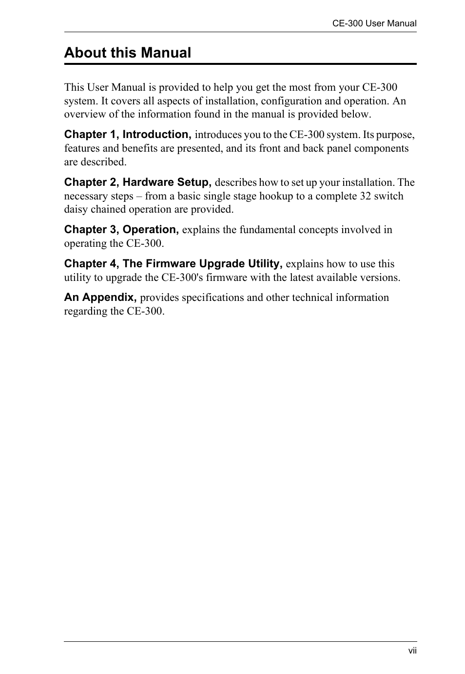 About this manual | ATEN CE-300 User Manual | Page 7 / 33
