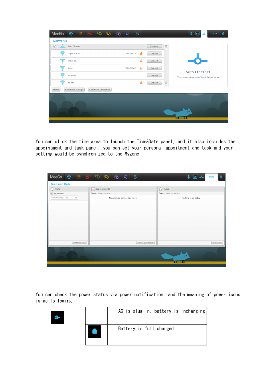 11 time, 12 power | Lenovo IdeaPad S10-3 FR User Manual | Page 9 / 12