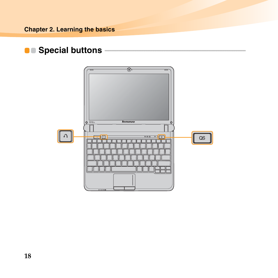 Special buttons | Lenovo IdeaPad S10-2 User Manual | Page 33 / 140