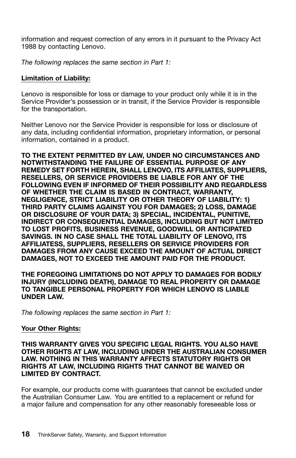 Lenovo ThinkServer TS440 User Manual | Page 34 / 46