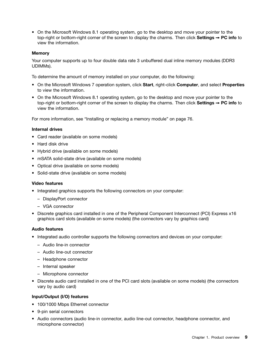 Lenovo ThinkStation P300 User Manual | Page 21 / 162