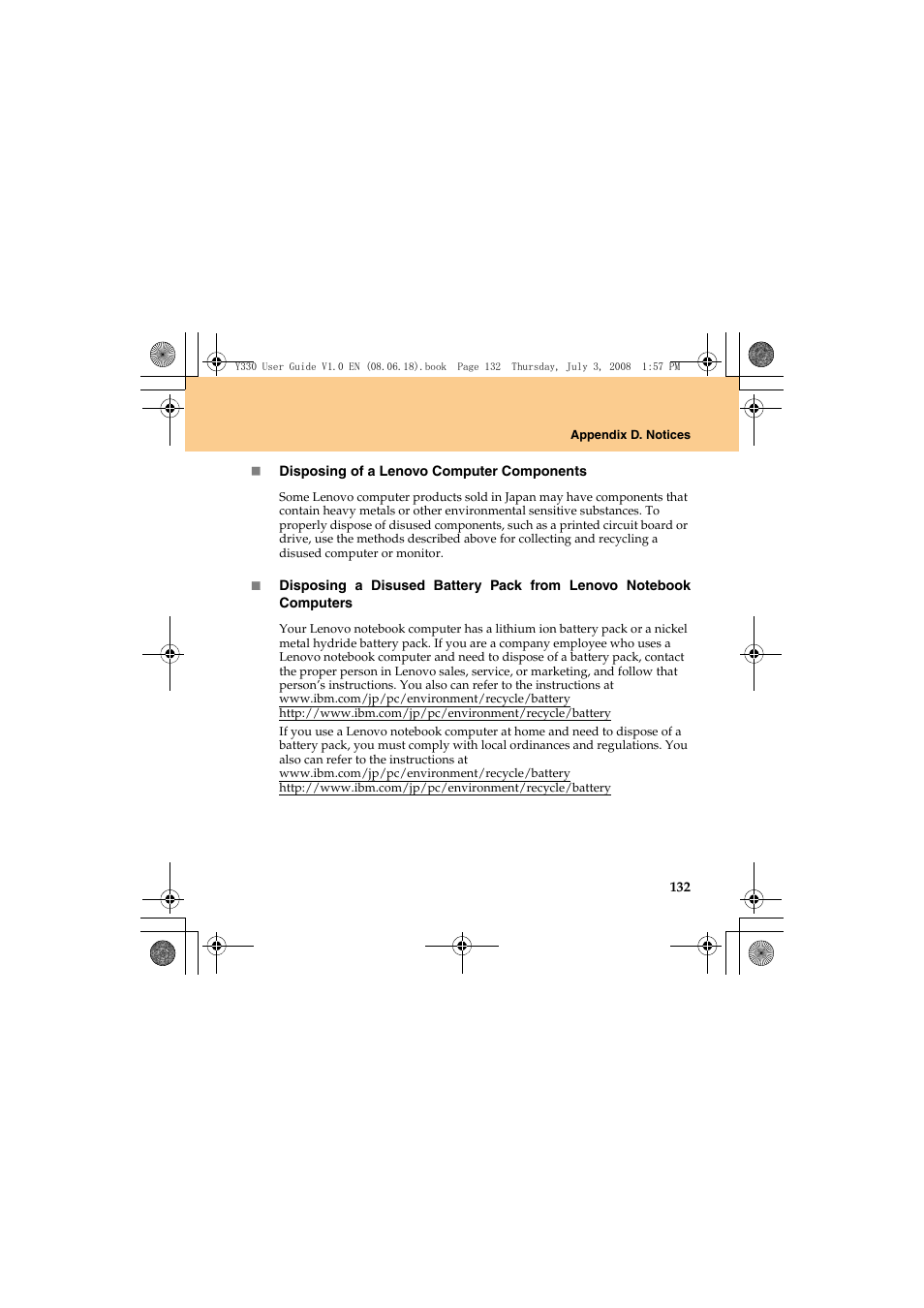 Lenovo IdeaPad Y330 User Manual | Page 141 / 148