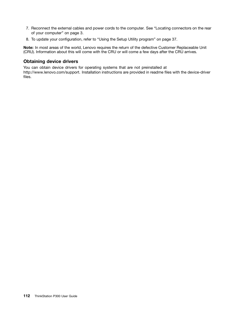 Lenovo ThinkStation P300 User Manual | Page 124 / 150