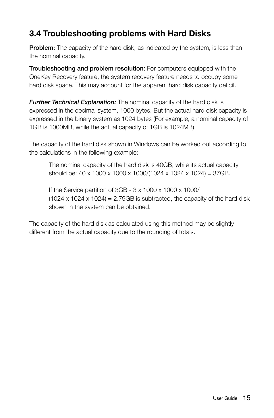 4 troubleshooting problems with hard disks, C.4 troublescooting problems witc hard disks | Lenovo IdeaCentre Q180 User Manual | Page 20 / 21
