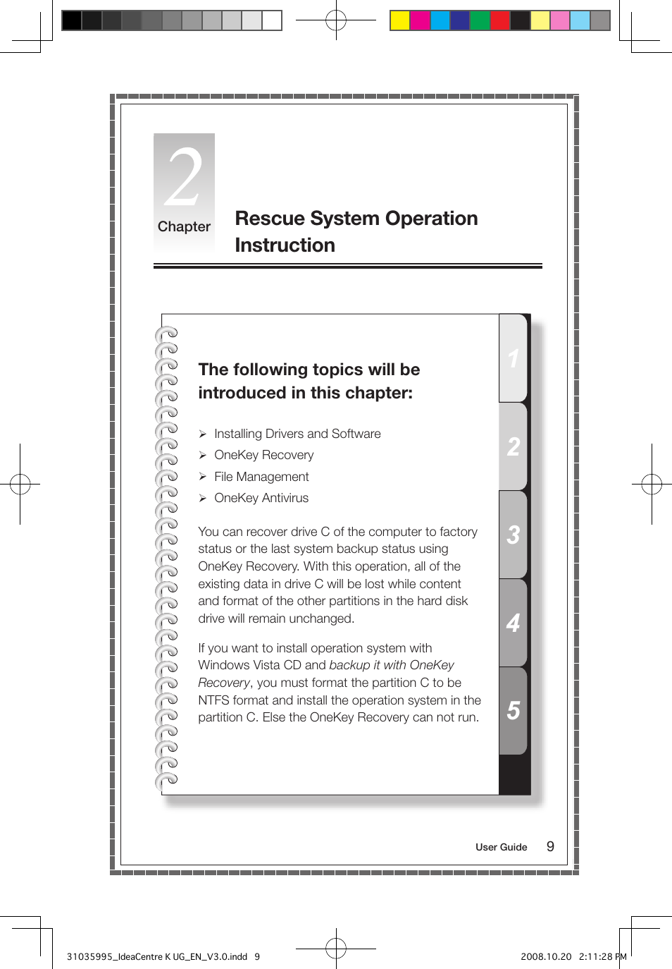 Rescue system operation instruction | Lenovo IdeaCentre K230 User Manual | Page 14 / 41