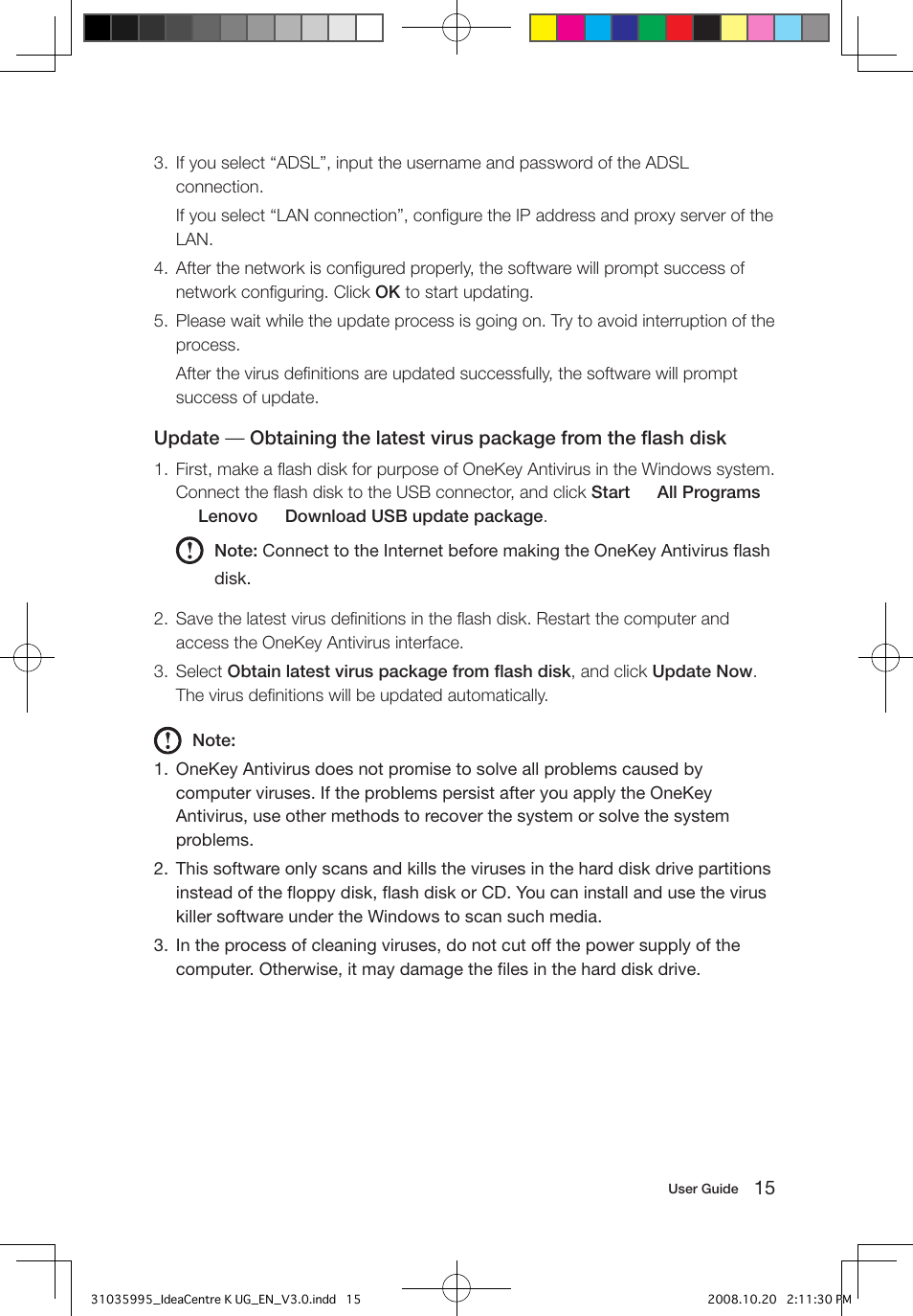 Lenovo IdeaCentre K230 User Manual | Page 20 / 41