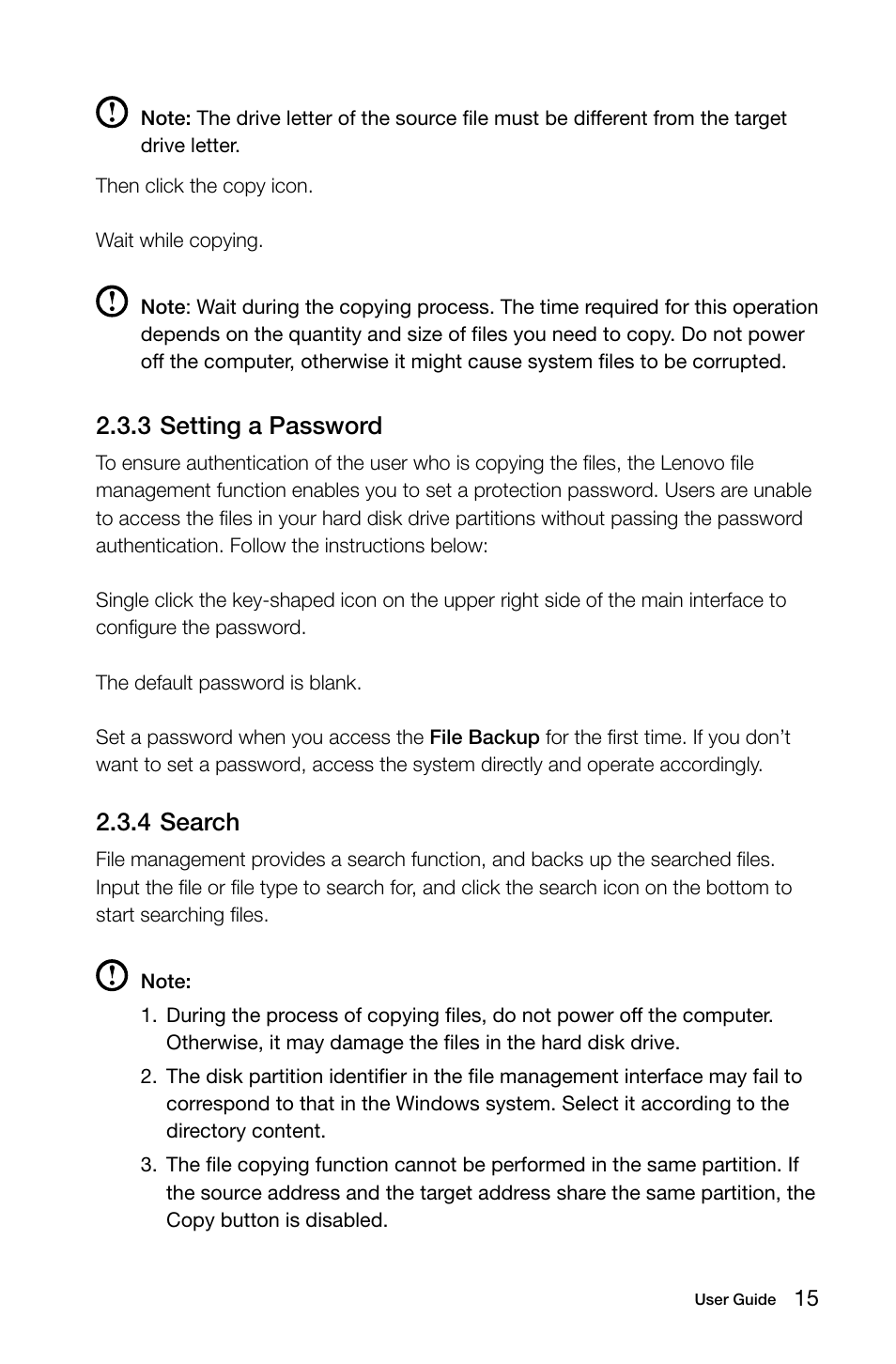 3 setting a password, 4 search | Lenovo C200 All-In-One User Manual | Page 20 / 37