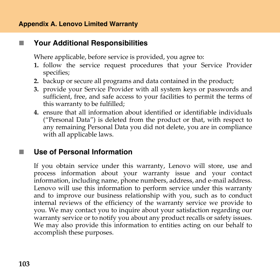 Lenovo IdeaPad Y430 User Manual | Page 112 / 150