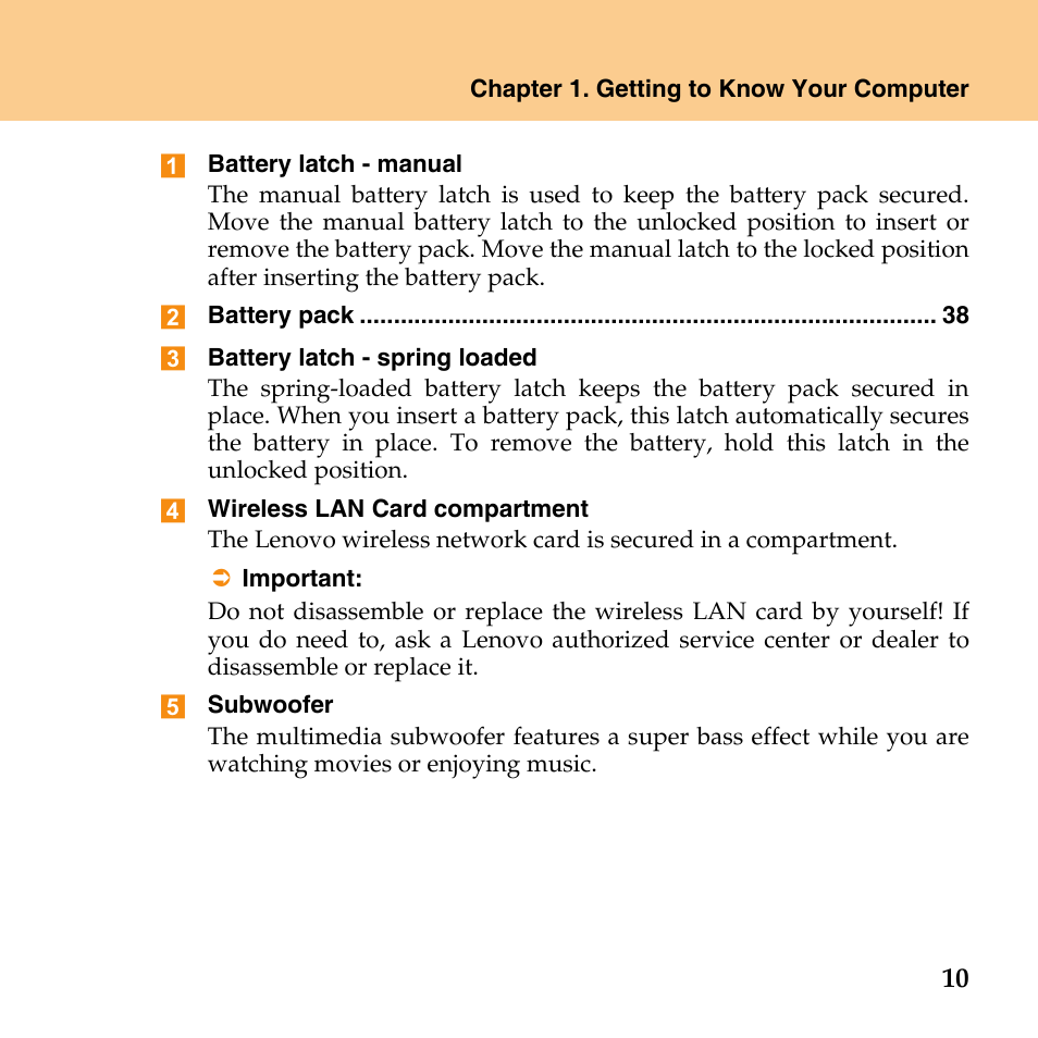 Lenovo IdeaPad Y430 User Manual | Page 19 / 150