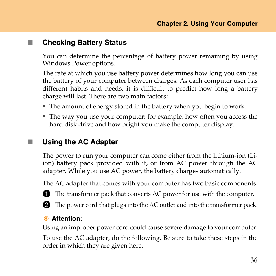 Lenovo IdeaPad Y430 User Manual | Page 45 / 150