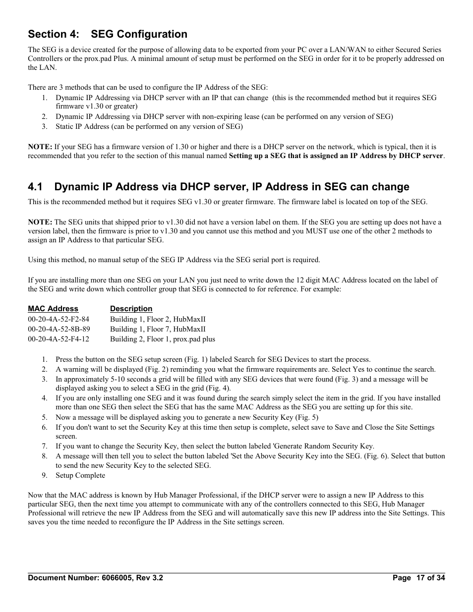 Section 4: seg configuration | American International Electric SEG-M User Manual | Page 17 / 34