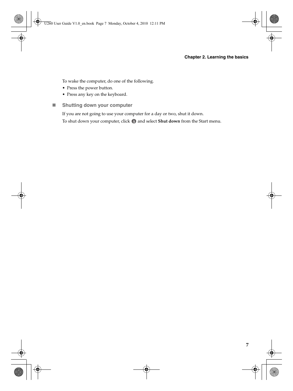 Lenovo IdeaPad U260 User Manual | Page 11 / 42