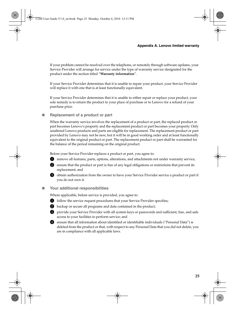 Lenovo IdeaPad U260 User Manual | Page 29 / 42