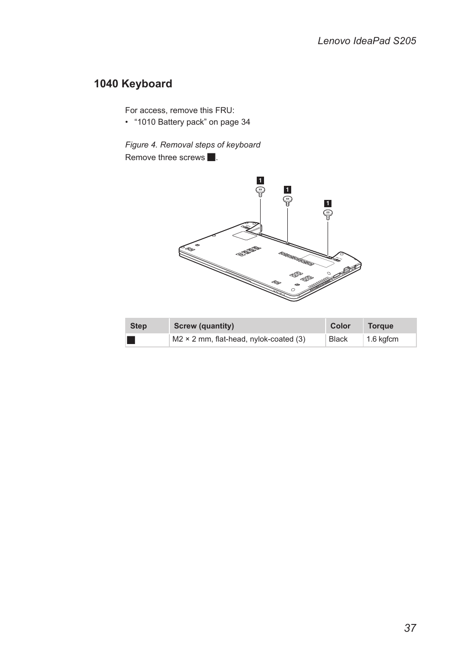 1040 keyboard, Lenovo ideapad s205 | Lenovo IdeaPad S205 User Manual | Page 41 / 81
