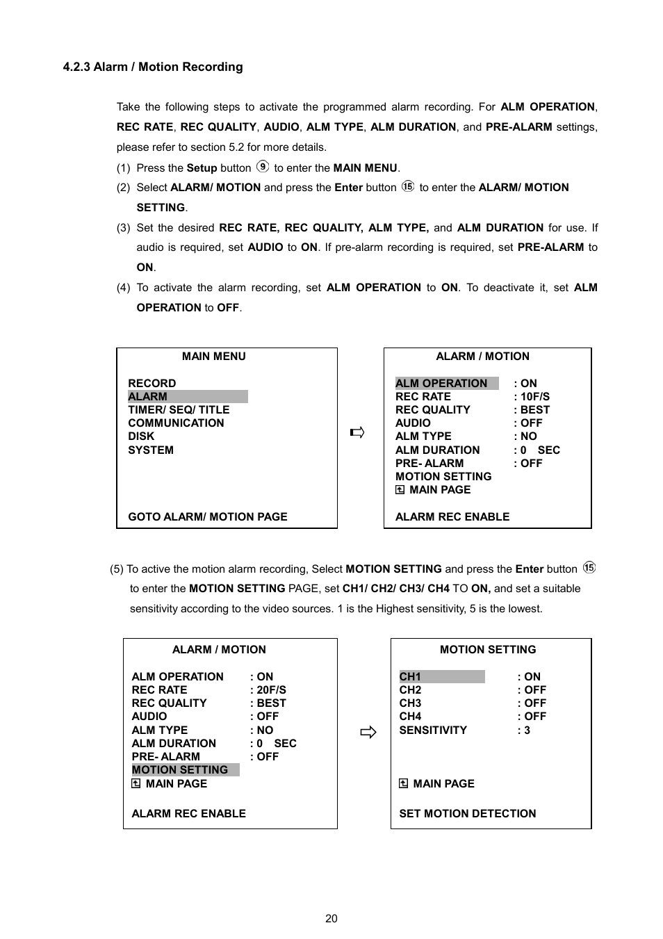 AVE MV DR4000 User Manual | Page 22 / 87