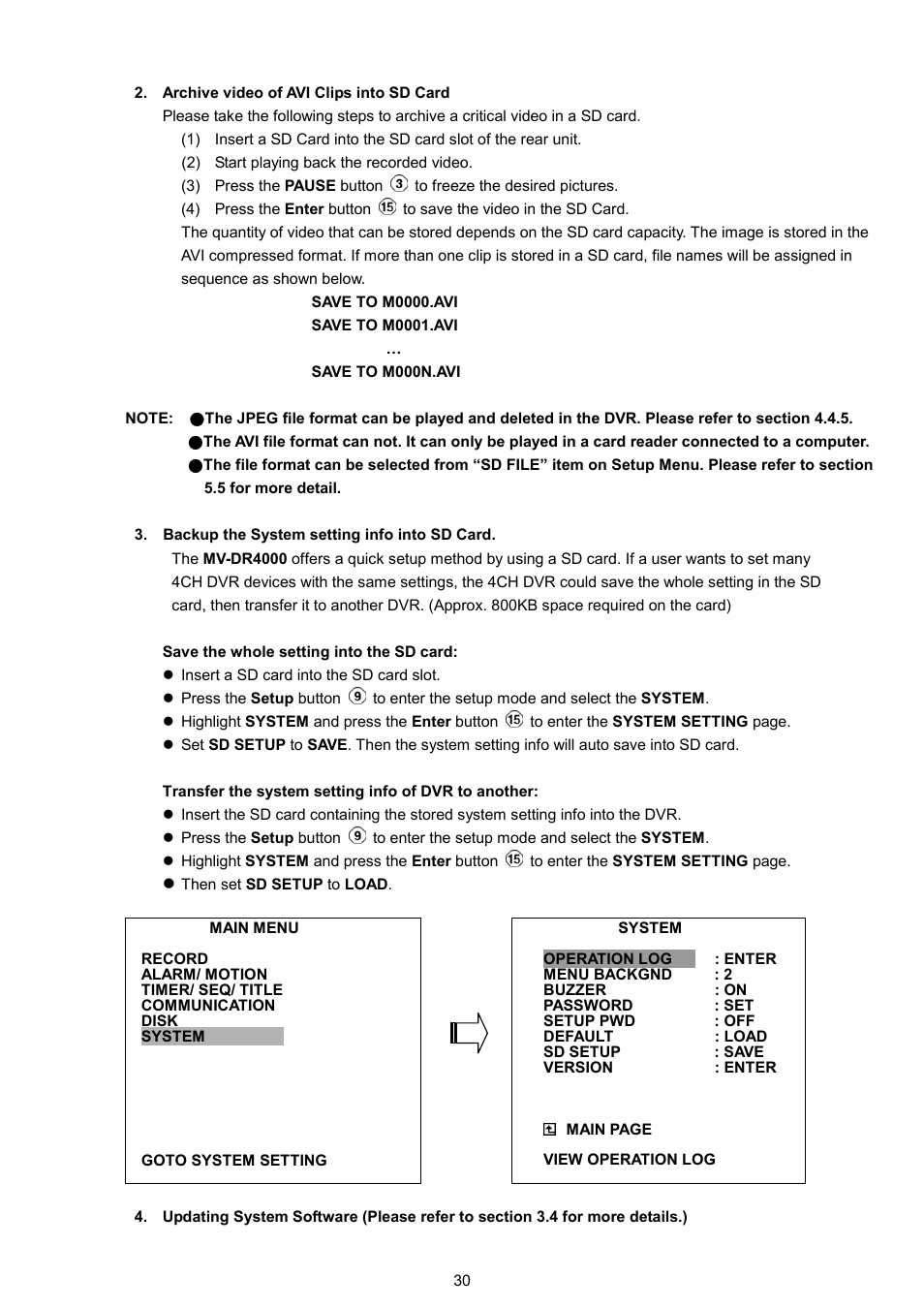 AVE MV DR4000 User Manual | Page 32 / 87