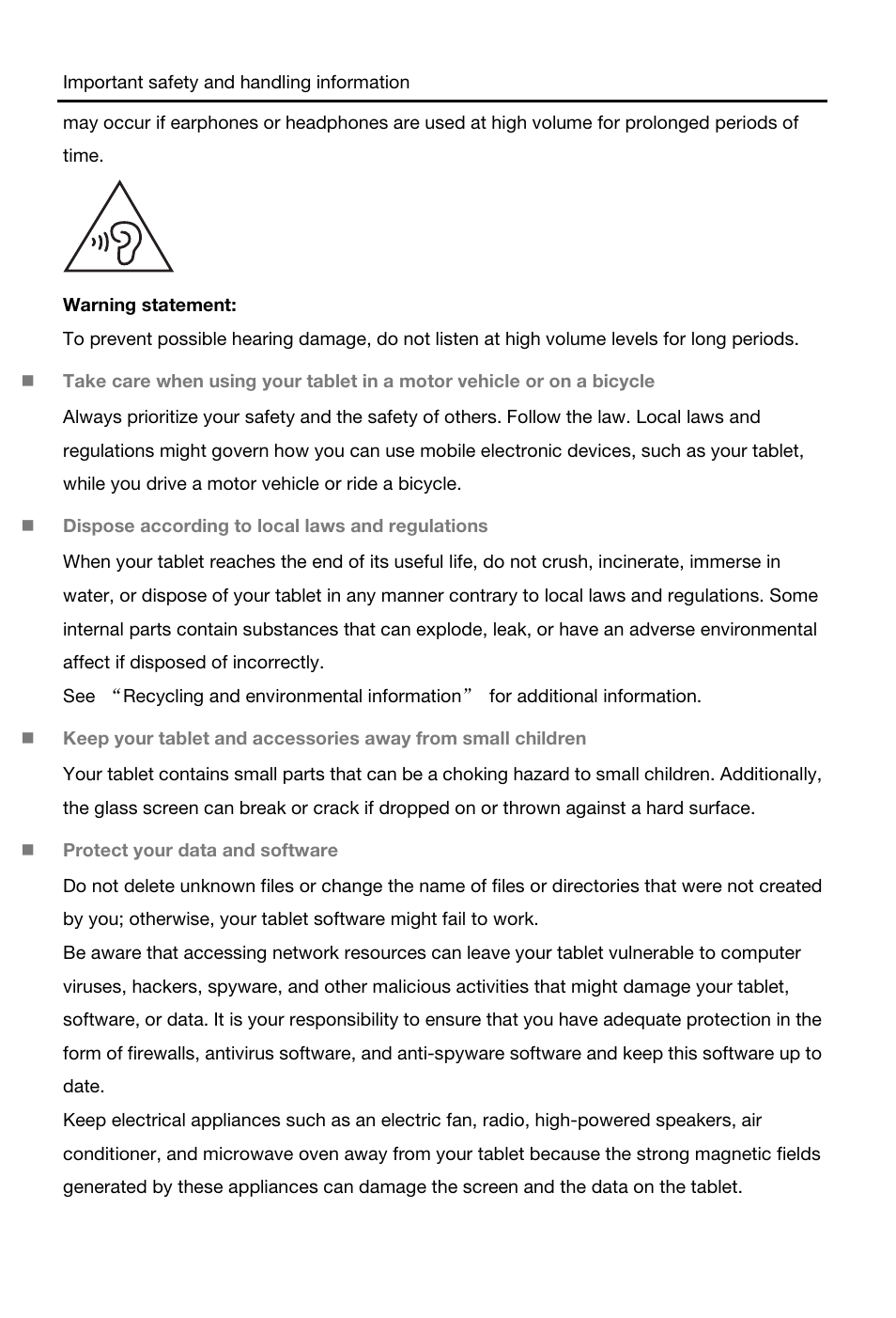 Lenovo S6000L Tablet User Manual | Page 7 / 21