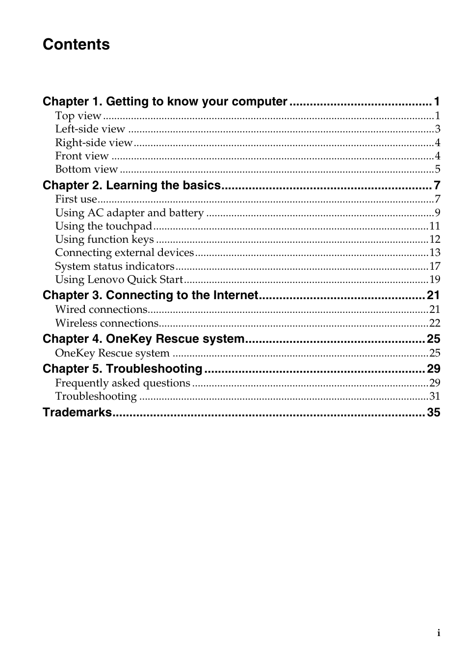 Lenovo IdeaPad S100 User Manual | Page 3 / 41