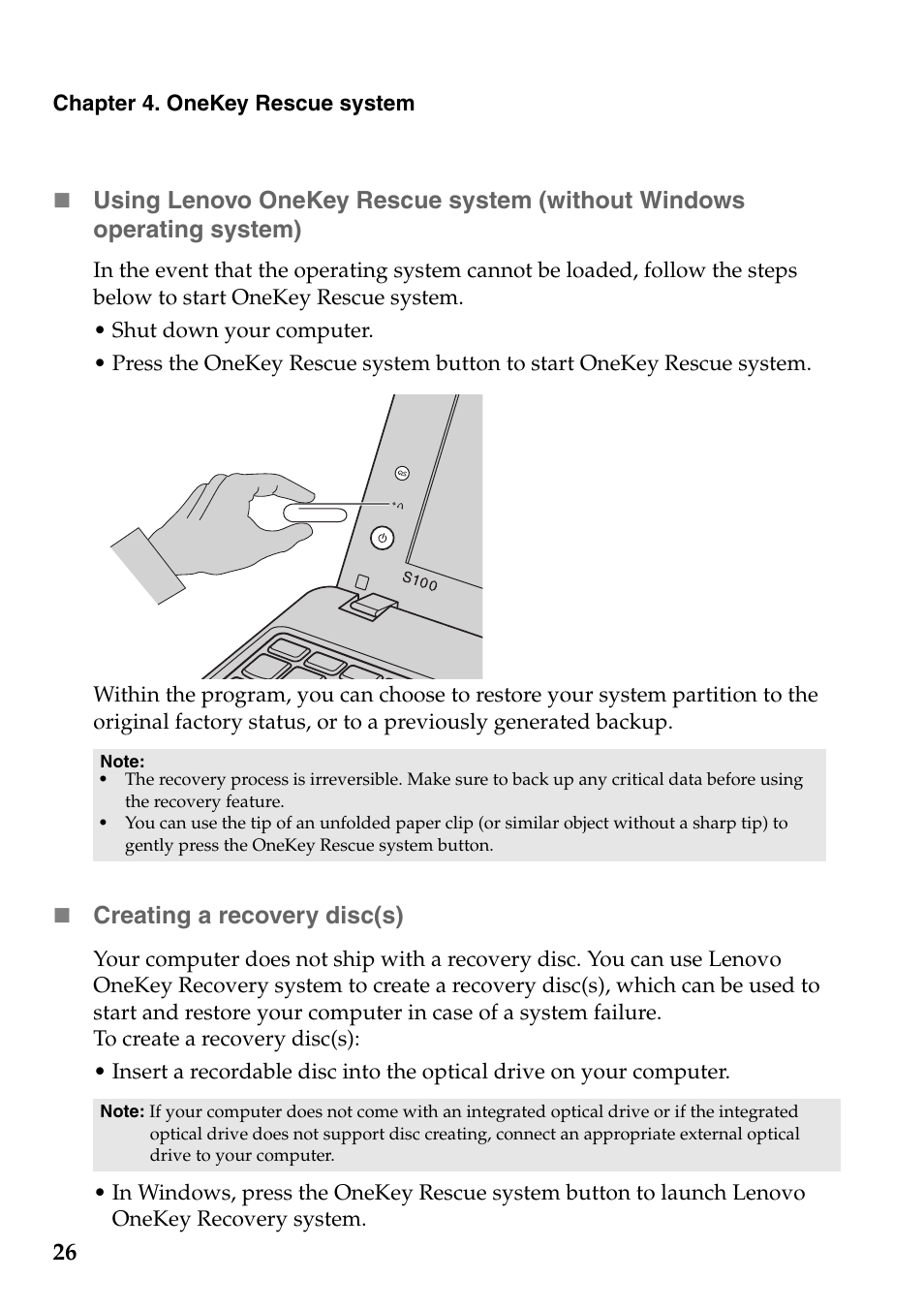 Lenovo IdeaPad S100 User Manual | Page 30 / 41