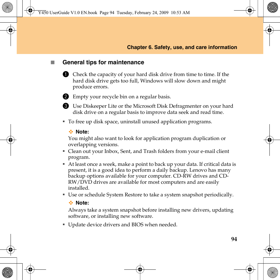 Lenovo IdeaPad Y450 User Manual | Page 103 / 148