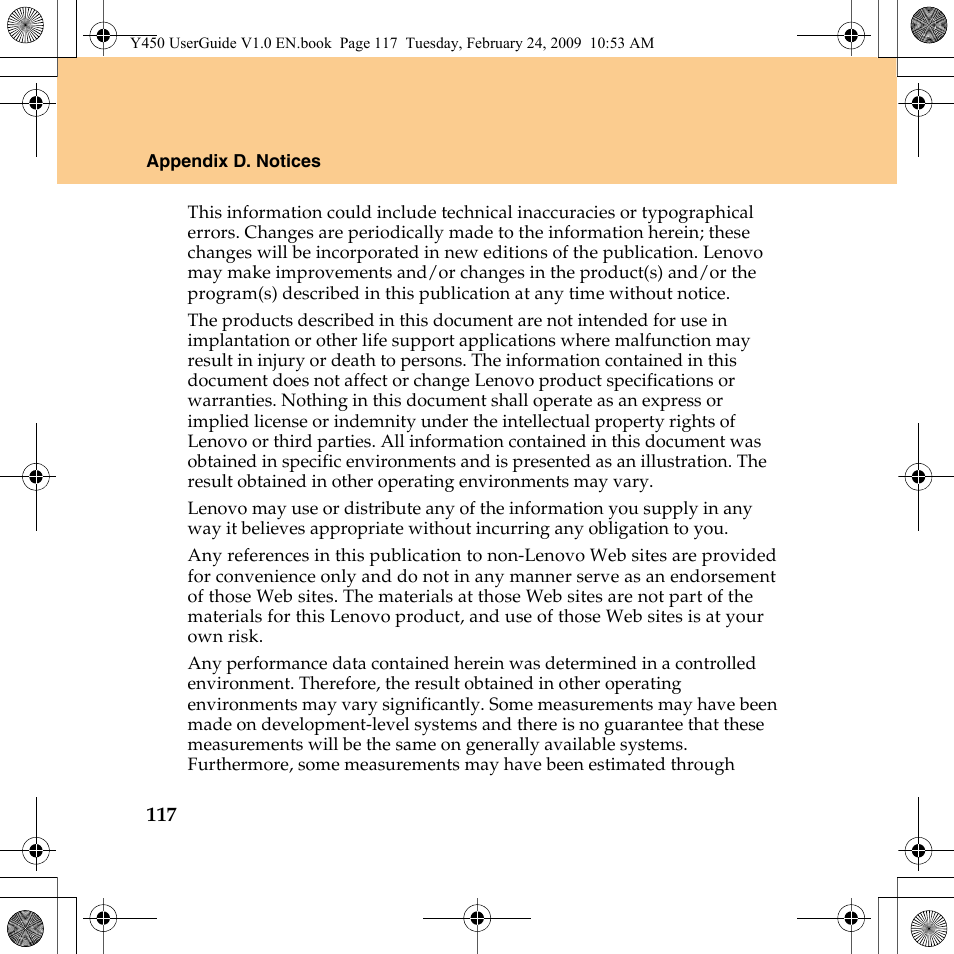 Lenovo IdeaPad Y450 User Manual | Page 126 / 148