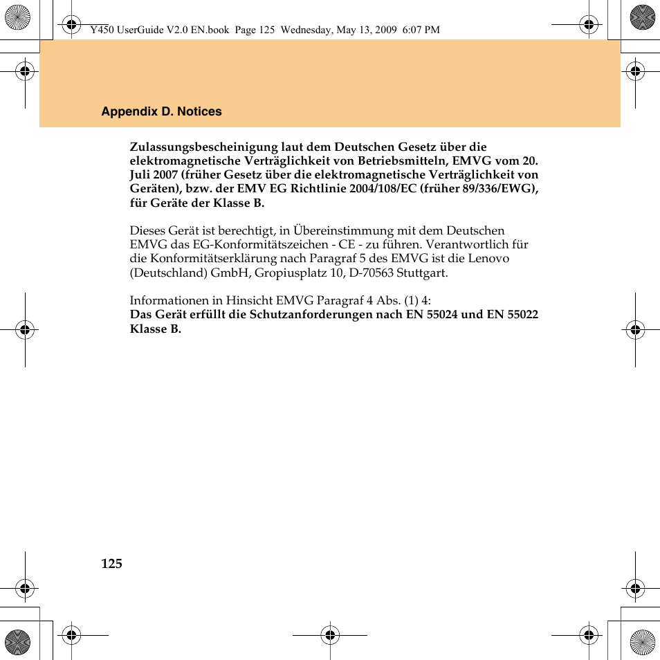 Lenovo IdeaPad Y450 User Manual | Page 134 / 148