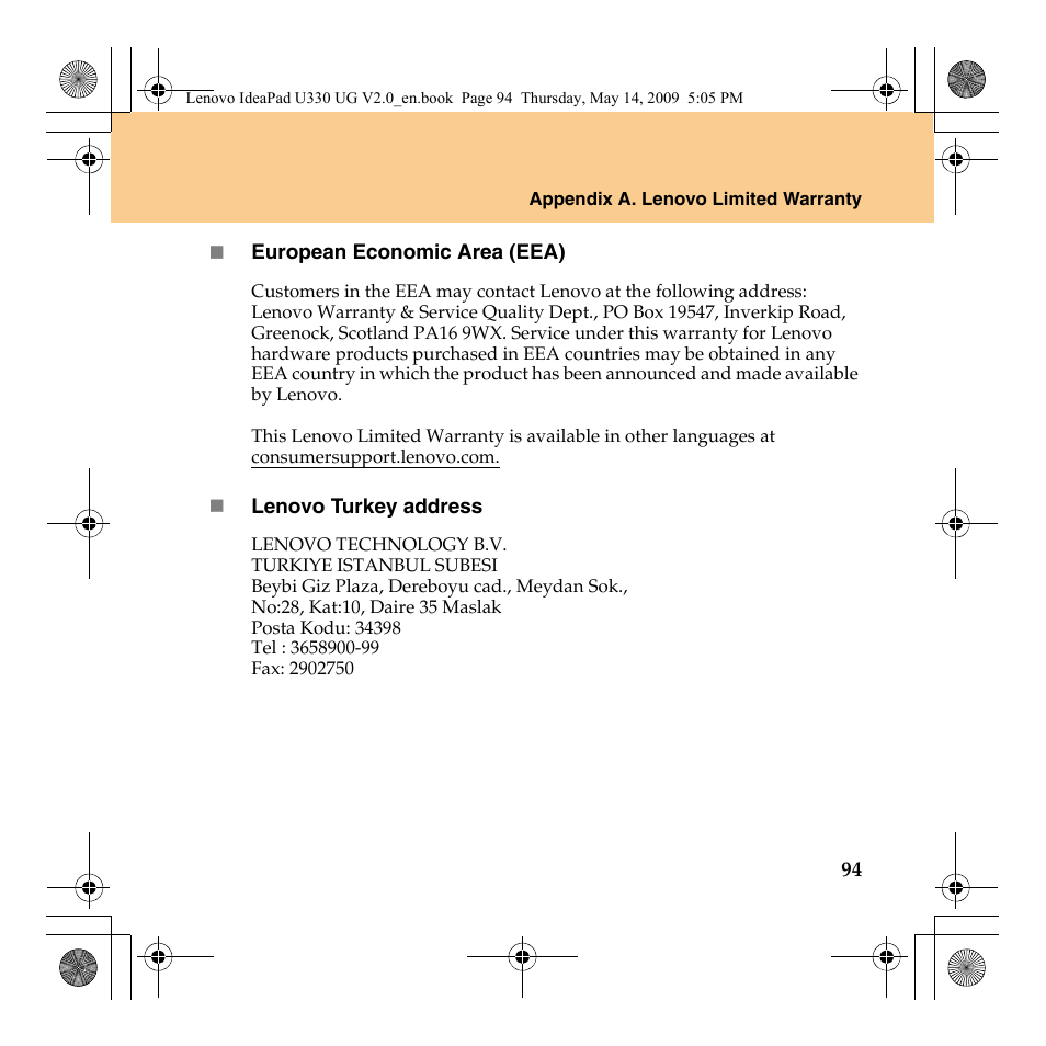 Lenovo IdeaPad U330 User Manual | Page 103 / 135