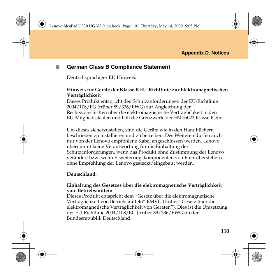 Lenovo IdeaPad U330 User Manual | Page 119 / 135