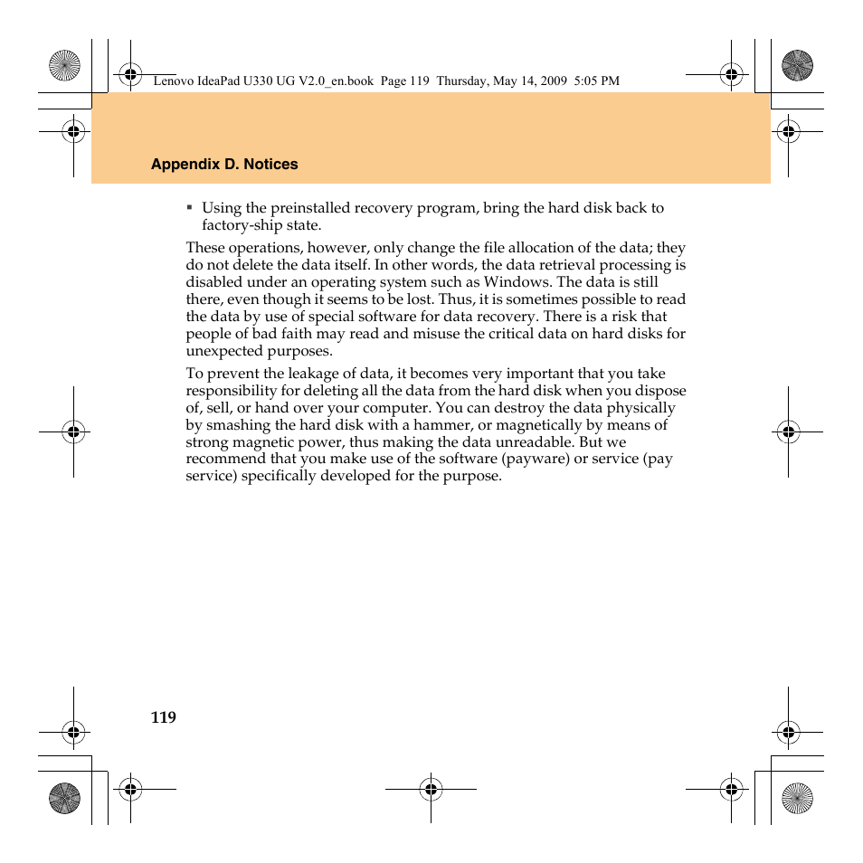 Lenovo IdeaPad U330 User Manual | Page 128 / 135