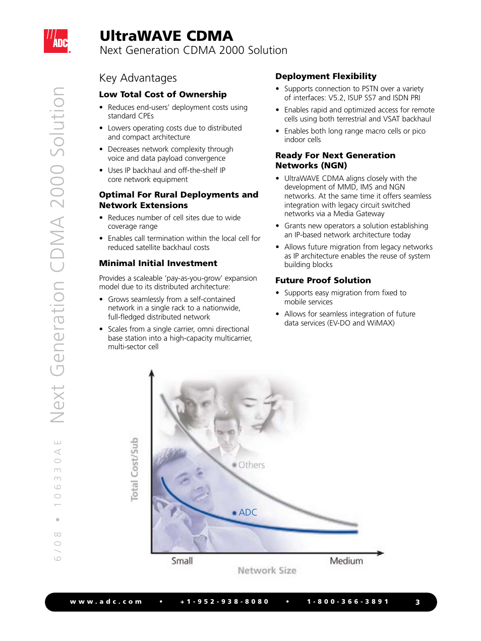 Next generation cdma 2000 solution, Ultrawave cdma, Next generation cdma 2000 solution key advantages | ADC UltraWAVE 2000 User Manual | Page 3 / 8