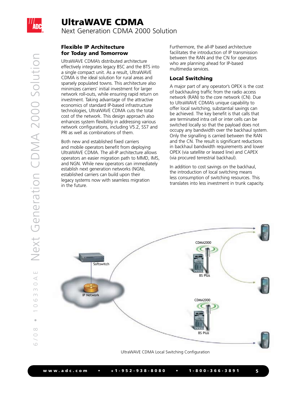 Next generation cdma 2000 solution, Ultrawave cdma | ADC UltraWAVE 2000 User Manual | Page 5 / 8