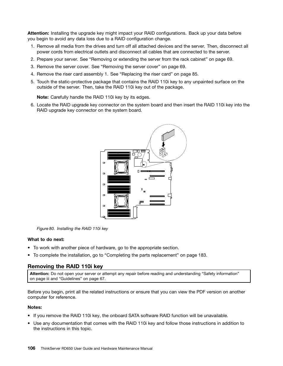 Lenovo ThinkServer RD650 User Manual | Page 120 / 226