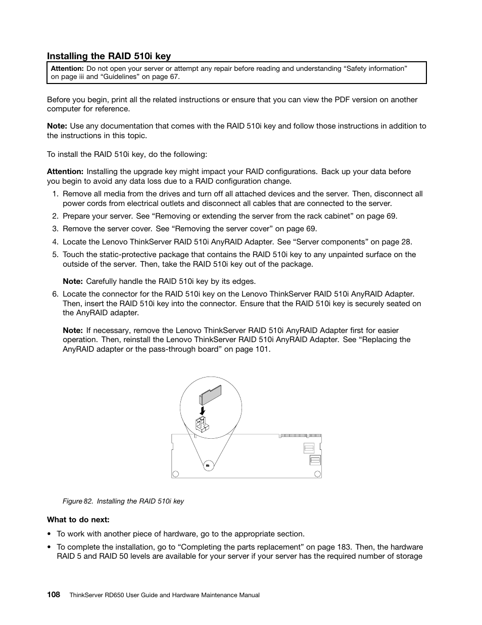 Lenovo ThinkServer RD650 User Manual | Page 122 / 226