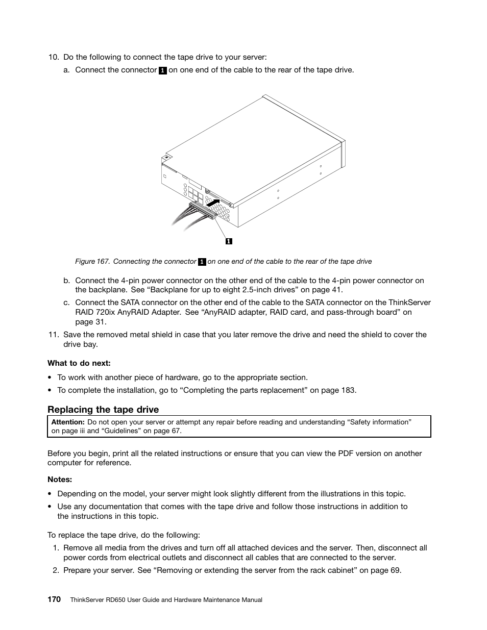 Lenovo ThinkServer RD650 User Manual | Page 184 / 226