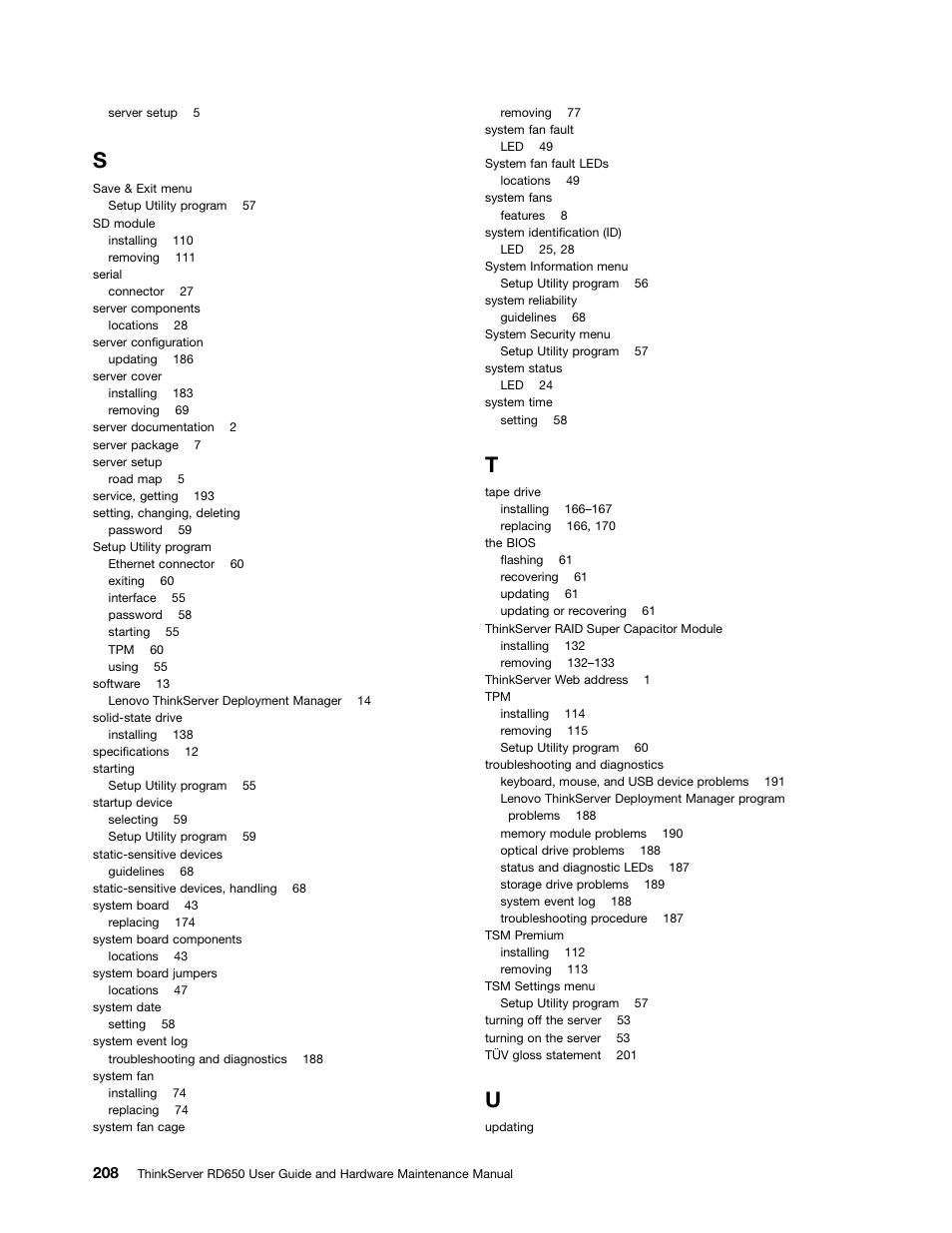 Lenovo ThinkServer RD650 User Manual | Page 222 / 226