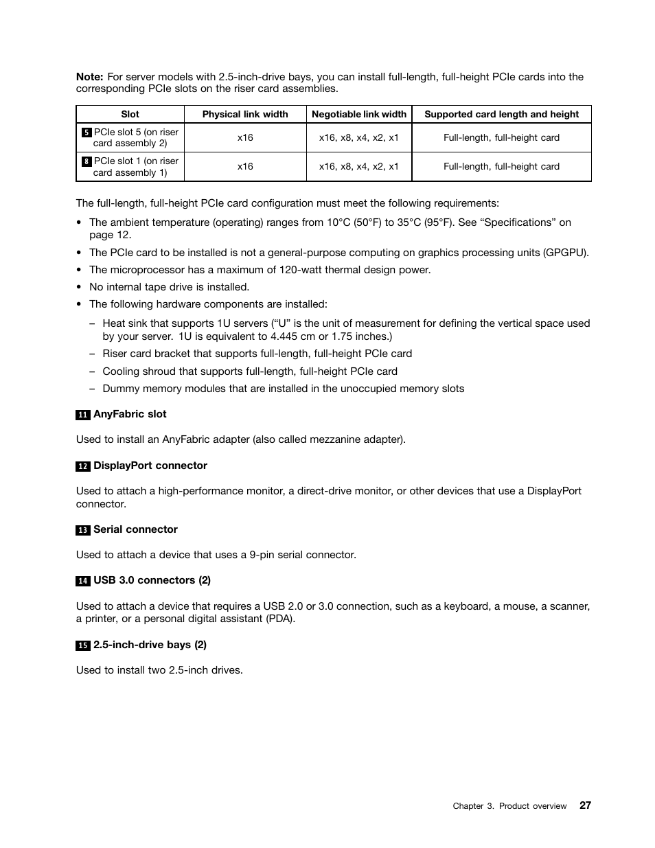 Lenovo ThinkServer RD650 User Manual | Page 41 / 226