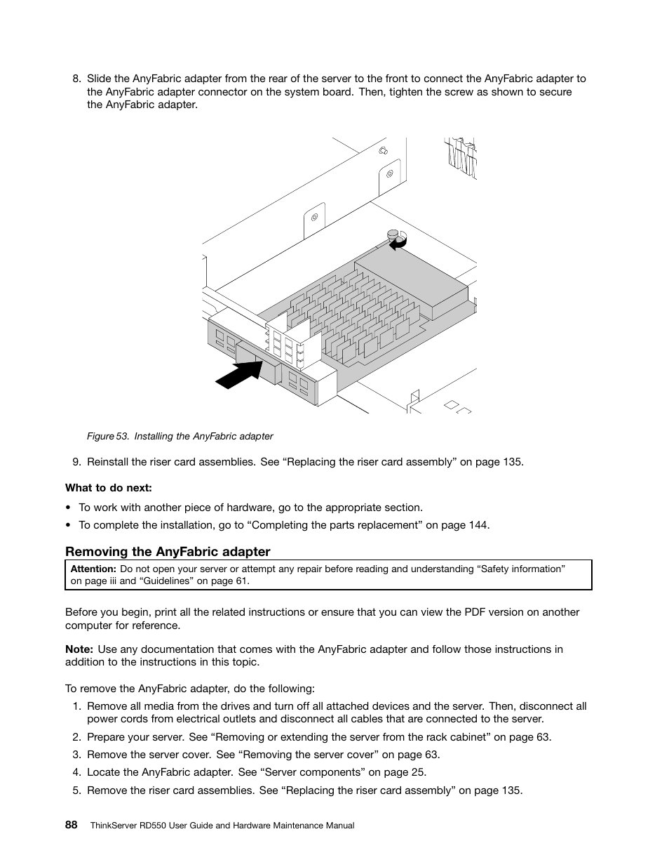 Lenovo ThinkServer RD550 User Manual | Page 102 / 184