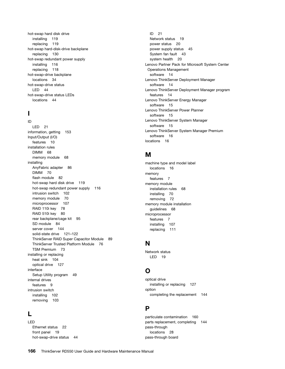 Lenovo ThinkServer RD550 User Manual | Page 180 / 184