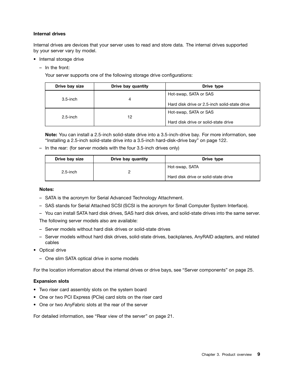 Lenovo ThinkServer RD550 User Manual | Page 23 / 184