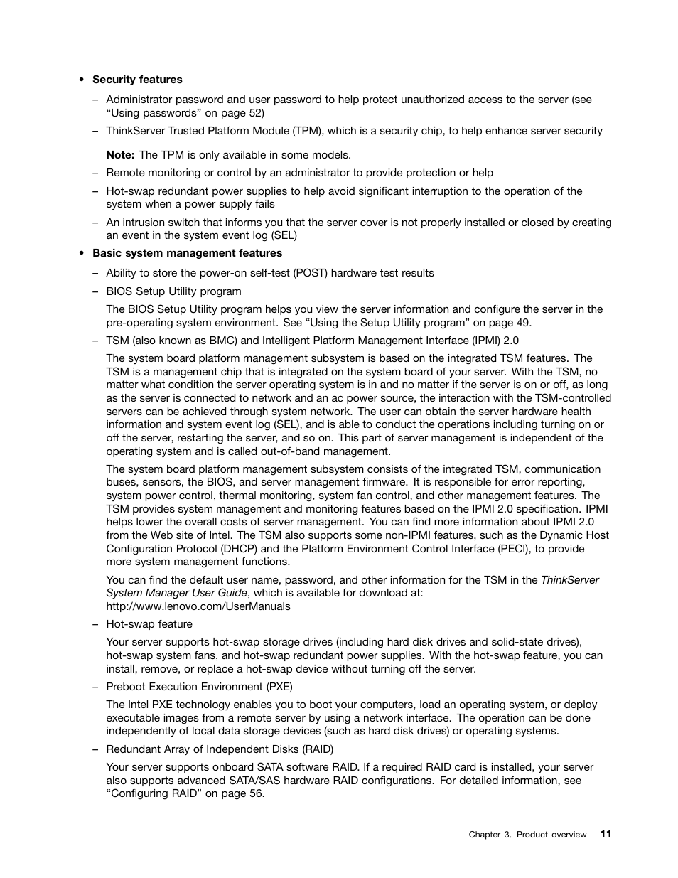 Lenovo ThinkServer RD550 User Manual | Page 25 / 184