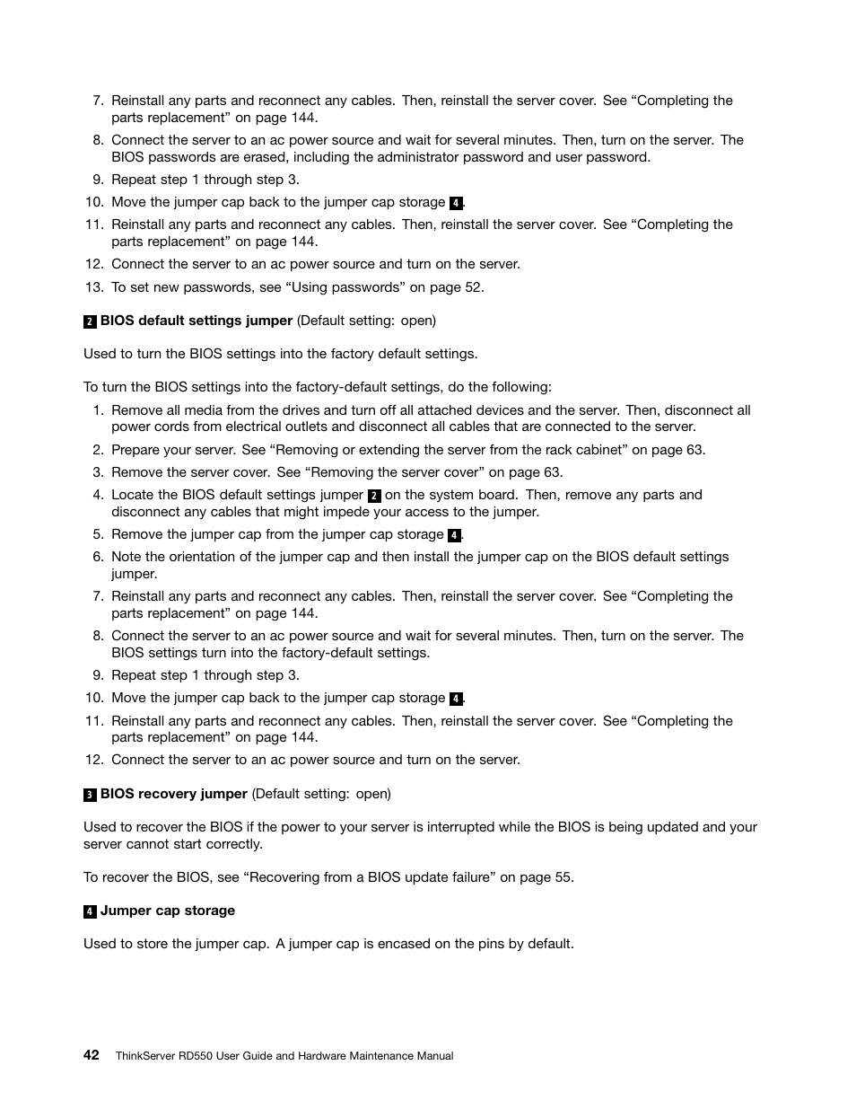 Lenovo ThinkServer RD550 User Manual | Page 56 / 184