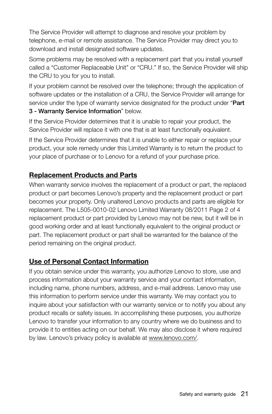 Lenovo H530 Desktop User Manual | Page 26 / 47