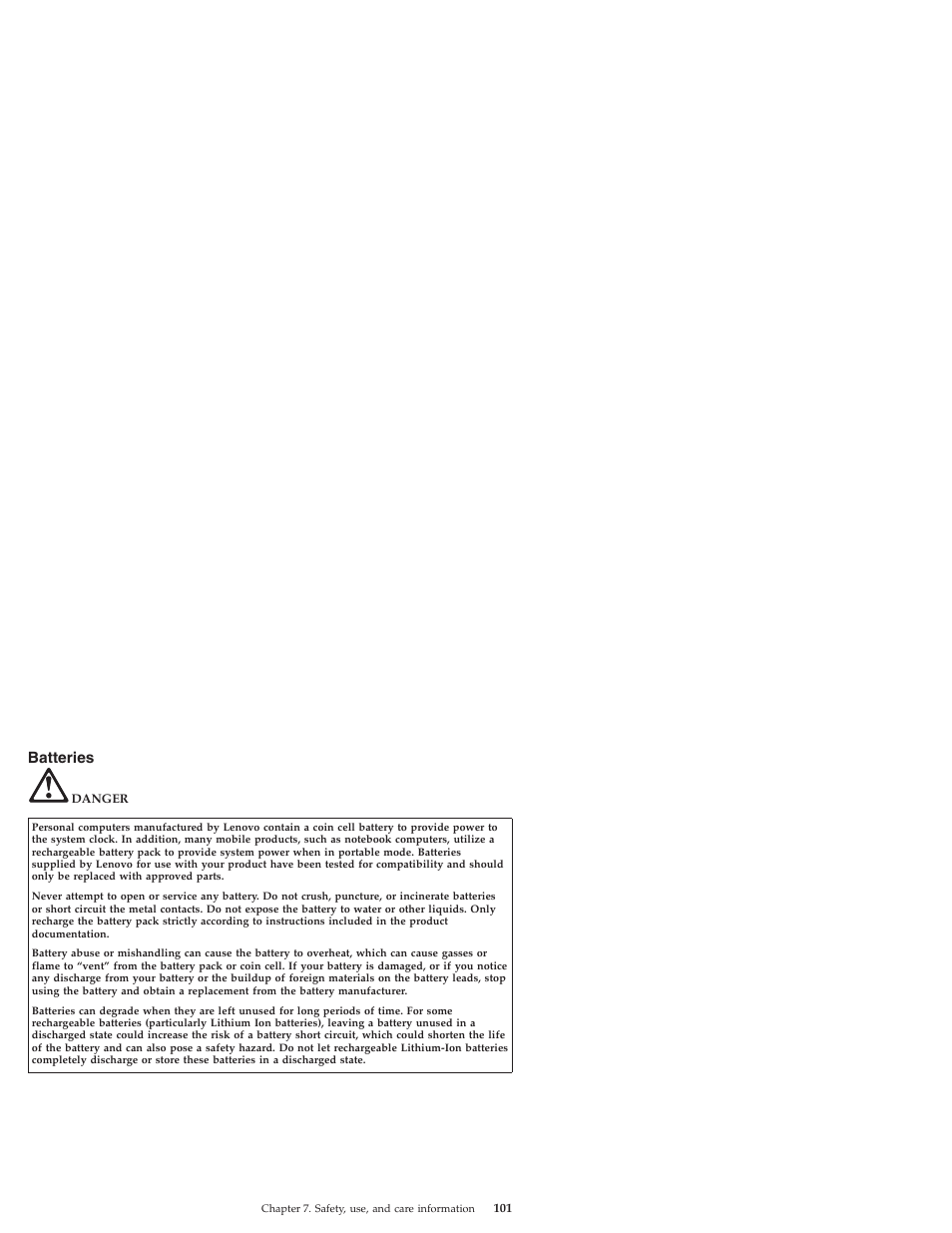 Batteries | Lenovo IdeaPad S10 User Manual | Page 109 / 180