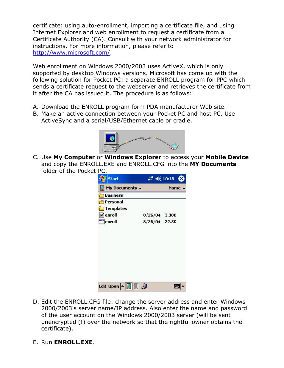 AmbiCom Wireless LAN SD Card WL11-SD User Manual | Page 19 / 28
