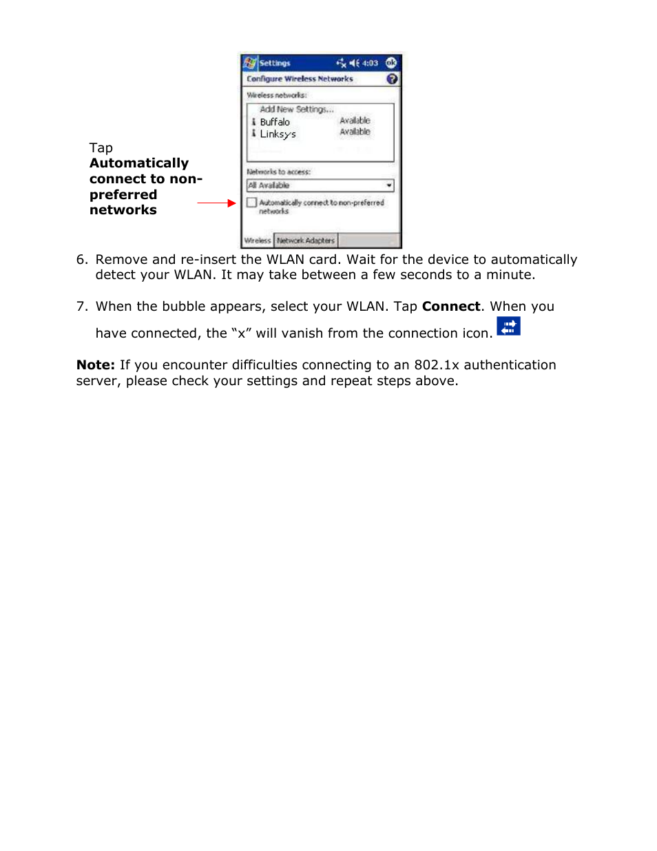 AmbiCom Wireless LAN SD Card WL11-SD User Manual | Page 26 / 28