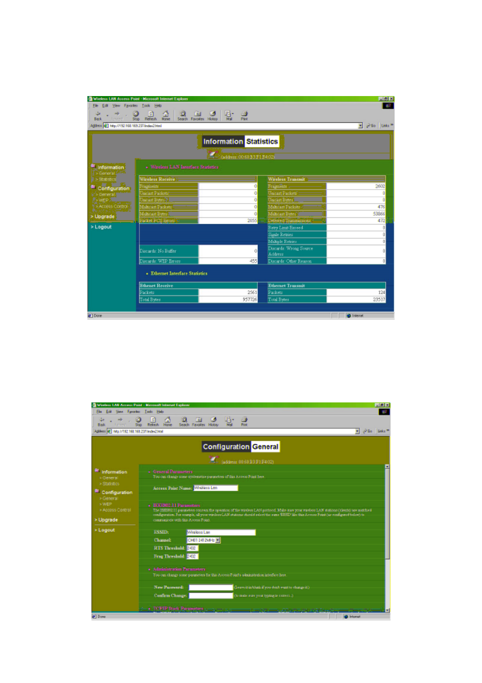 Configuration | AmbiCom WL1100B-AR User Manual | Page 23 / 40