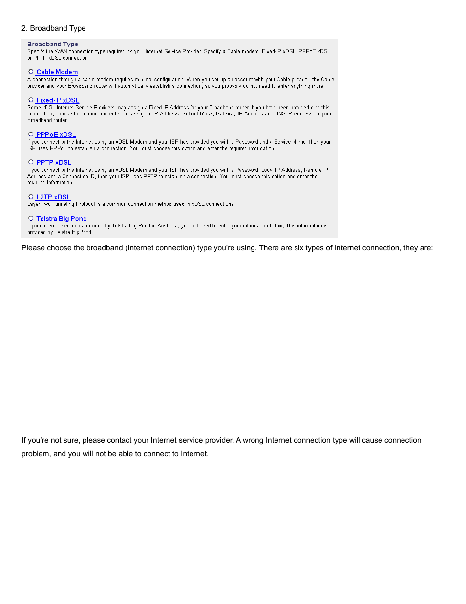 Fixed-ip xdsl - please go to section 2-3-2 | AmbiCom WL250N-AR User Manual | Page 14 / 82