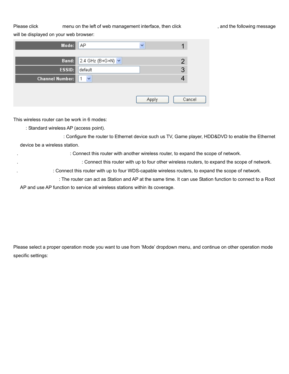 Ap - please go to section 2-7-1-1 | AmbiCom WL250N-AR User Manual | Page 42 / 82