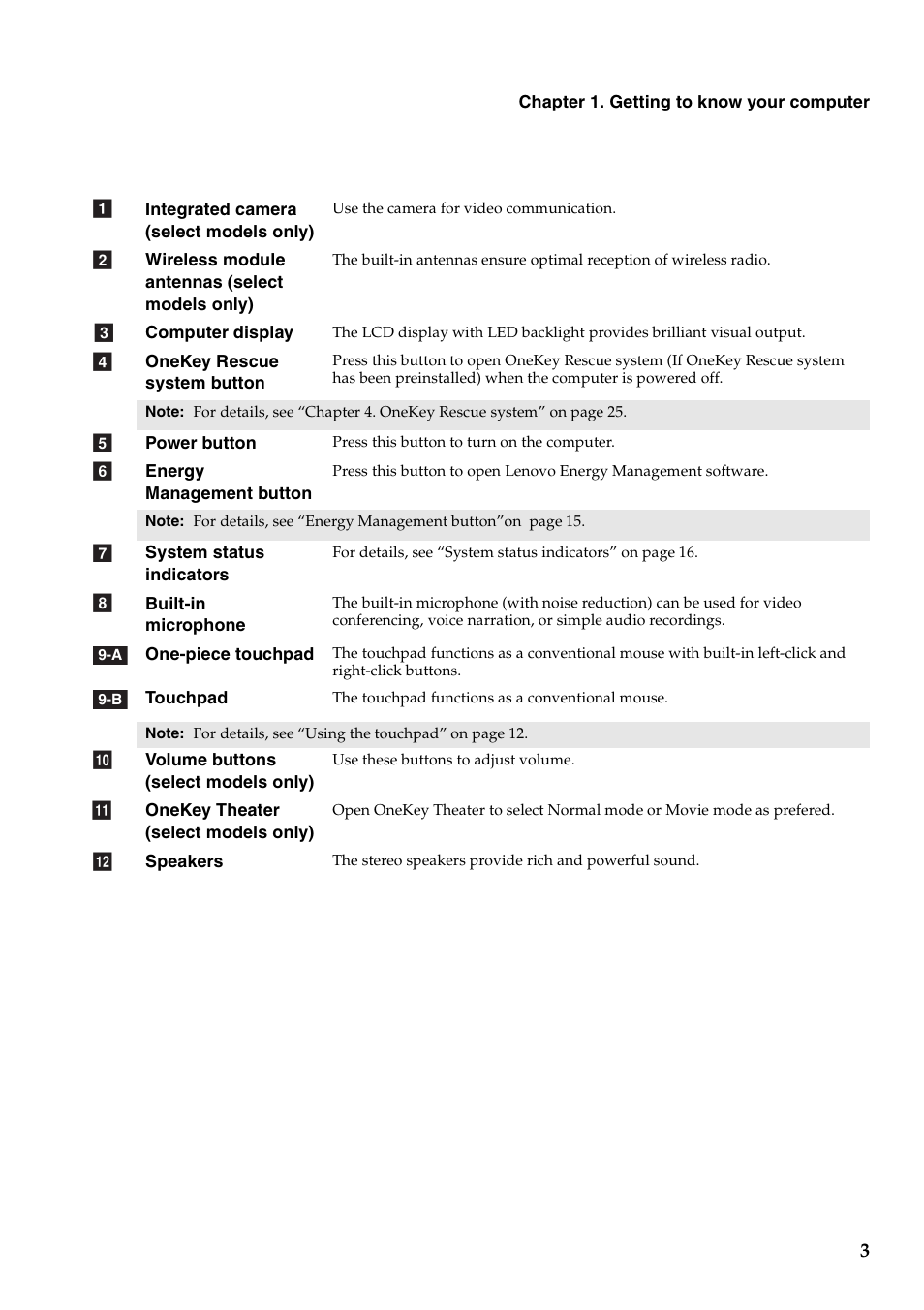 Lenovo G460 Notebook User Manual | Page 11 / 130